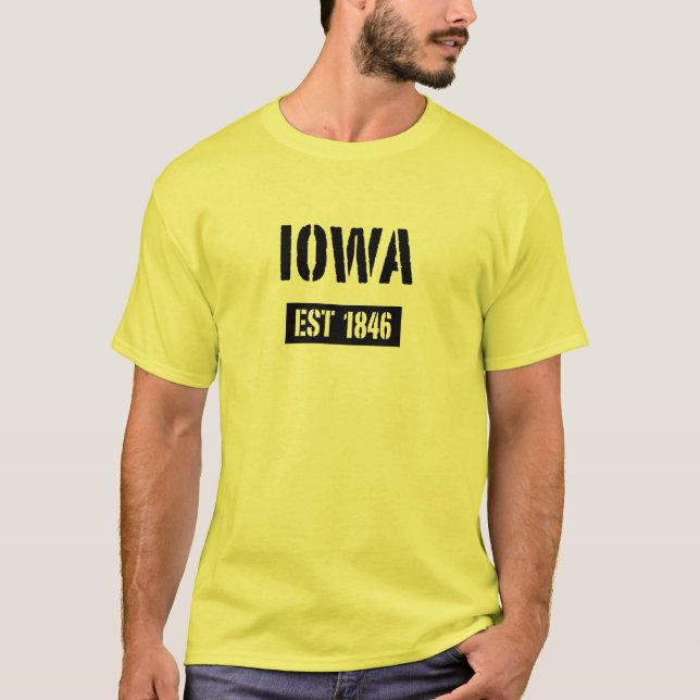 Iowa Est 1846 T-Shirt (Front)