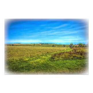 Iowa Farm Landscape - Fall Photo Print