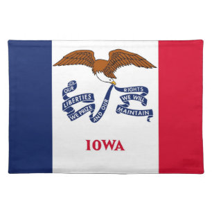 Iowa Flag American MoJo Placemat