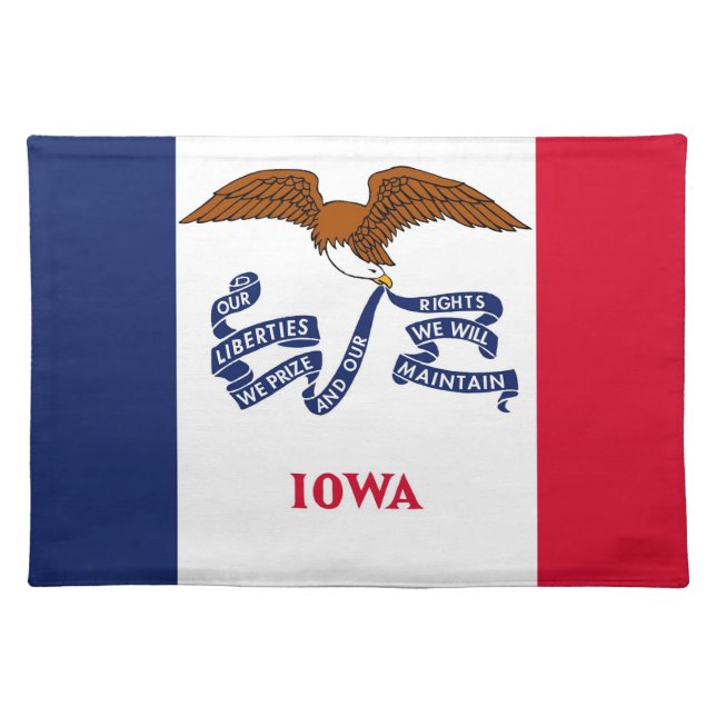 Iowa Flag American MoJo Placemat (Front)