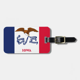 Iowa Flag Luggage Tag