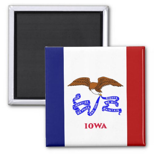 Iowa flag magnet