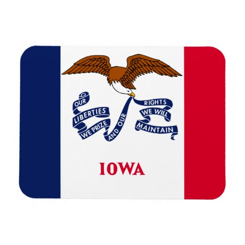 Iowa Flag Magnet