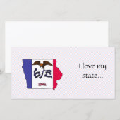 Iowa Flag Map (Front/Back)