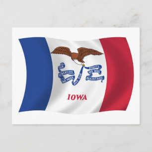 Iowa Flag Postcard