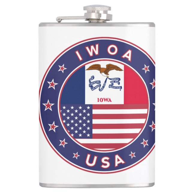 Iowa Flask (Front)