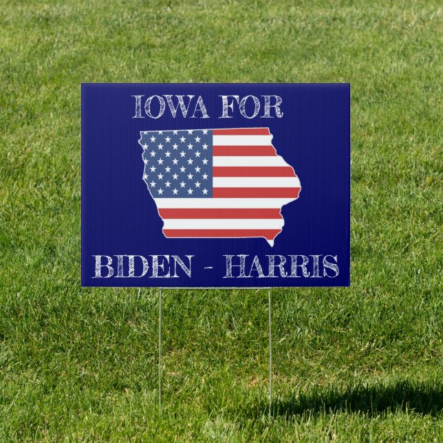 Iowa for Biden Harris 2020 Presidential Sign (Insitu)