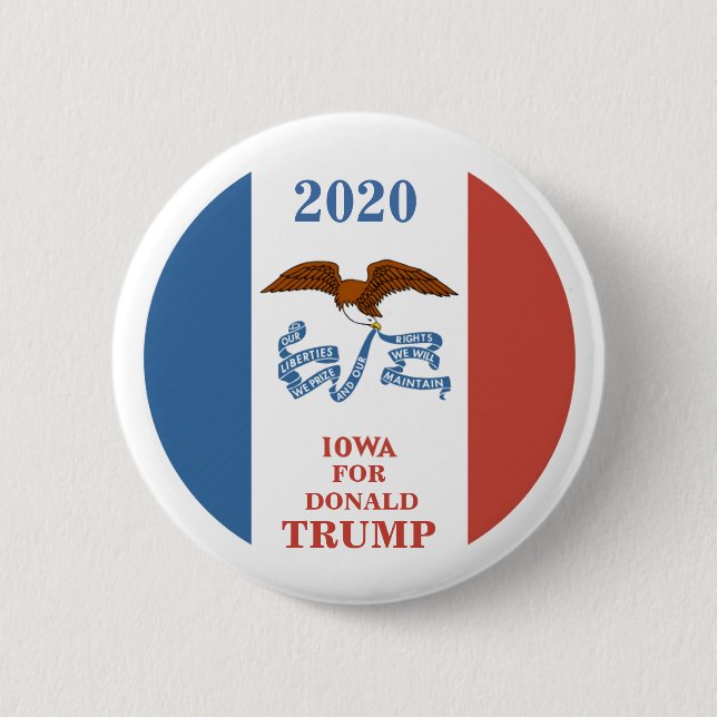 Iowa for Donald Trump 2020 Button (Front)