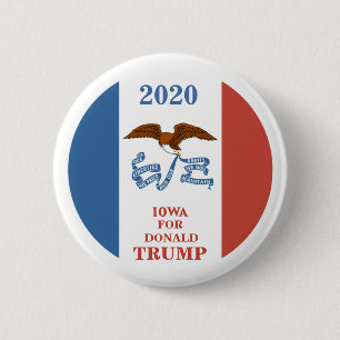Iowa for Donald Trump 2020 Button