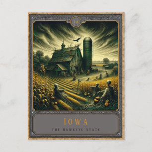 Iowa   Gothic Art Postcard