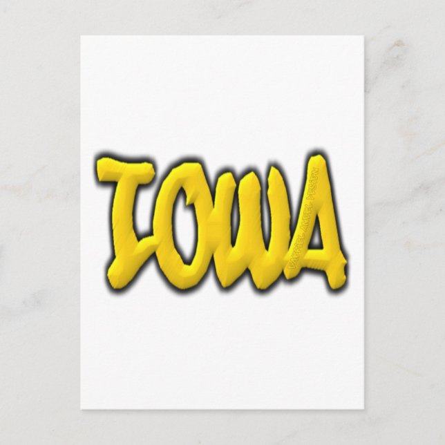 Iowa Graffiti Postcard (Front)