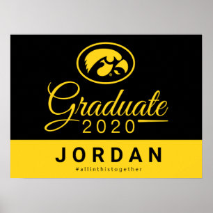 Iowa Hawkeyes 2020 Graduation Poster