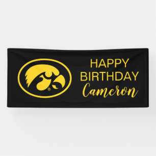 Iowa Hawkeyes Birthday Banner