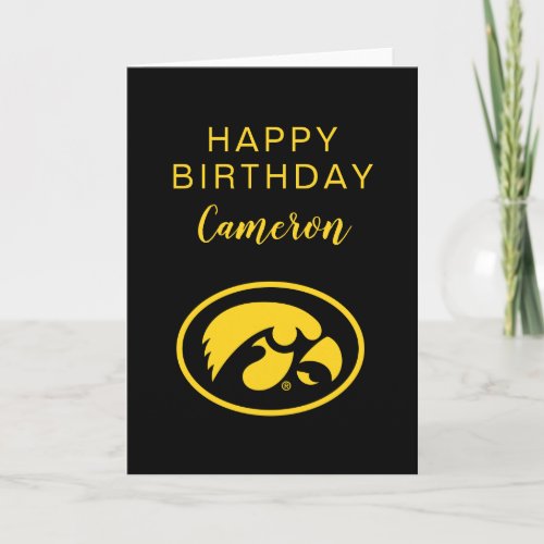 Iowa Hawkeyes Birthday Card