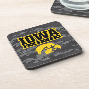 Iowa Hawkeyes Camouflage Beverage Coaster