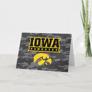 Iowa Hawkeyes   Camouflage Card