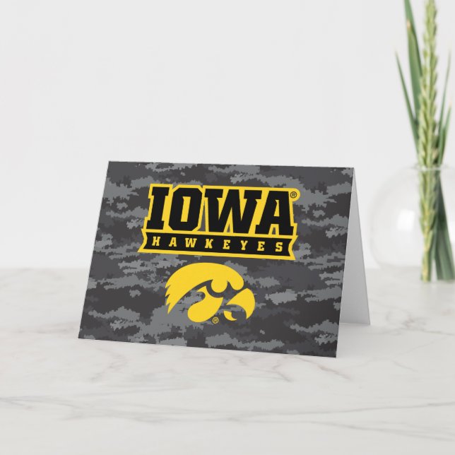 Iowa Hawkeyes | Camouflage Card (Front)