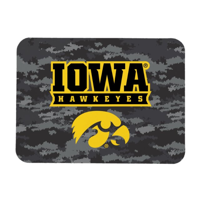 Iowa Hawkeyes | Camouflage Magnet (Horizontal)