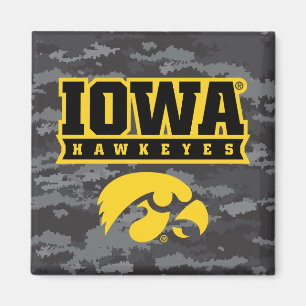 Iowa Hawkeyes Camouflage Magnet