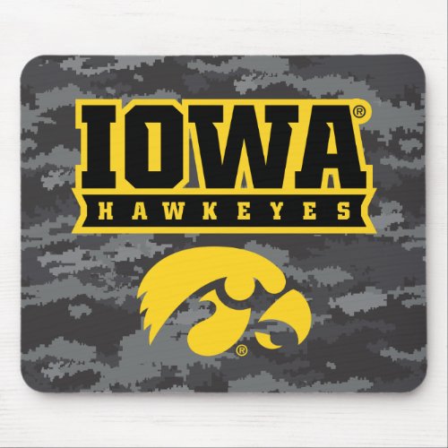Iowa Hawkeyes  Camouflage Mouse Pad