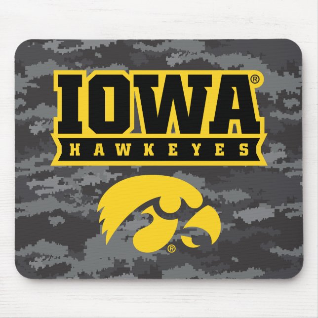 Iowa Hawkeyes | Camouflage Mouse Pad (Front)