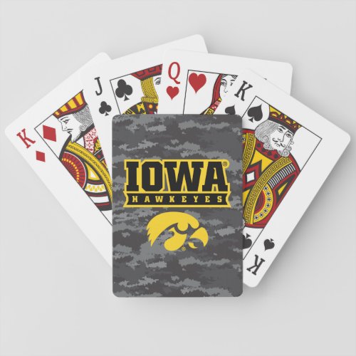 Iowa Hawkeyes  Camouflage Poker Cards