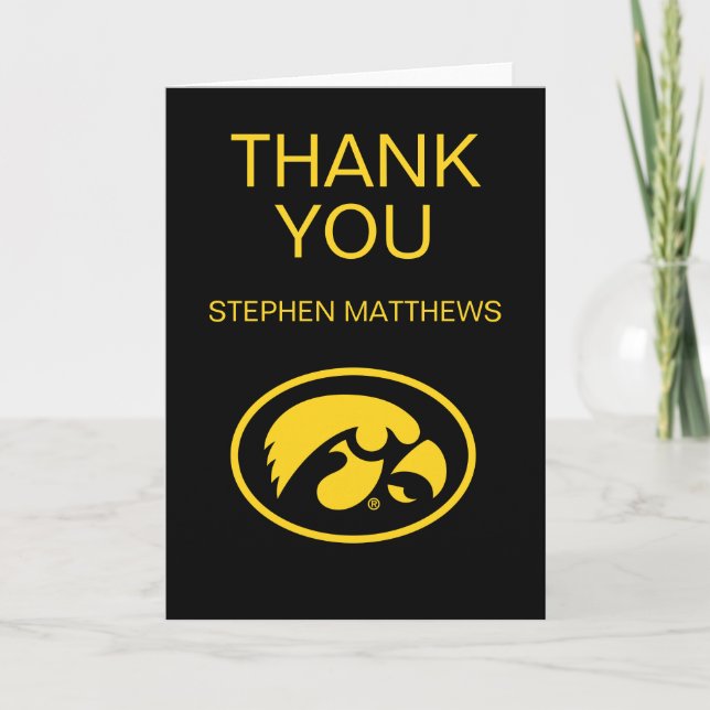 Iowa Hawkeyes Graduation Card (Front)