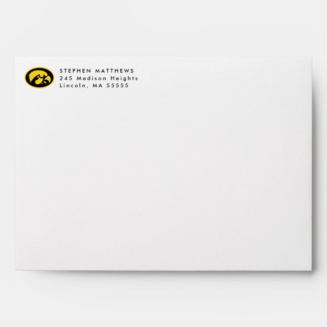 Iowa Hawkeyes Graduation Envelope (Front)