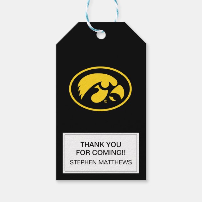 Iowa Hawkeyes Graduation Gift Tags (Front)