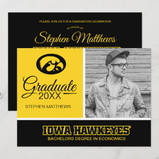 Iowa Hawkeyes Graduation Invitation