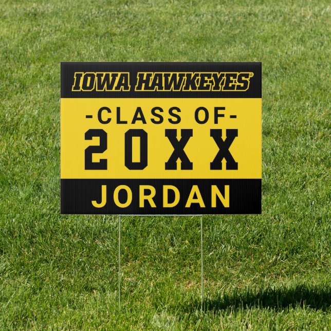Iowa Hawkeyes Graduation Sign (Insitu)
