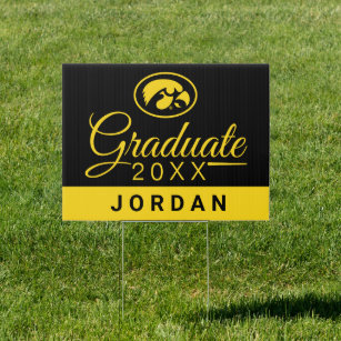 Iowa Hawkeyes Graduation Sign