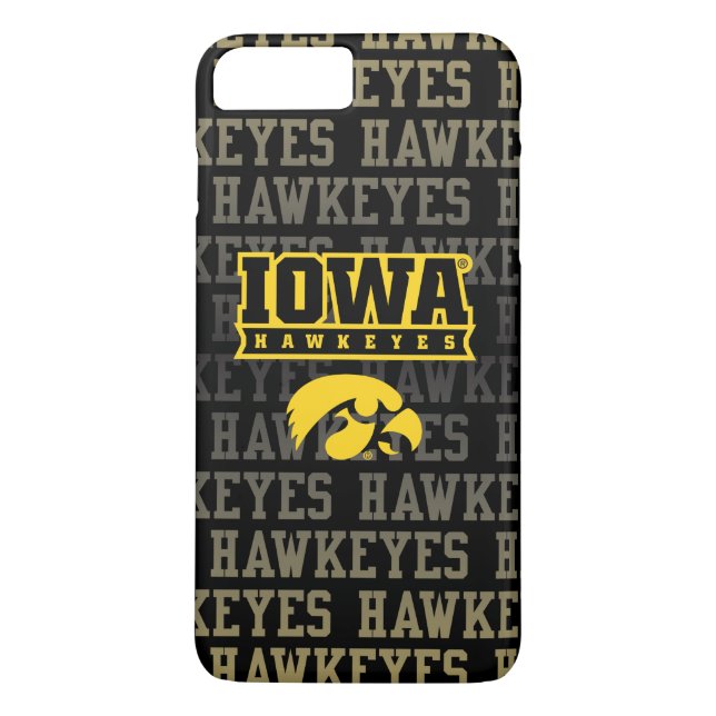 Iowa Hawkeyes | Hawkeye Pattern Case-Mate iPhone Case (Back)