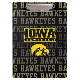 Iowa Hawkeyes | Hawkeye Pattern Clipboard