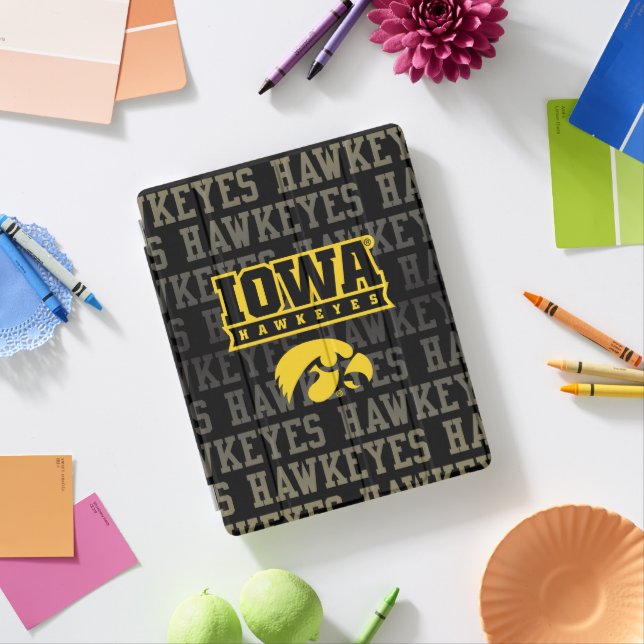 Iowa Hawkeyes | Hawkeye Pattern iPad Smart Cover (In Situ)
