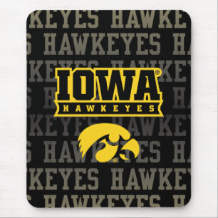 Iowa Hawkeyes Hawkeye Pattern Mouse Pad