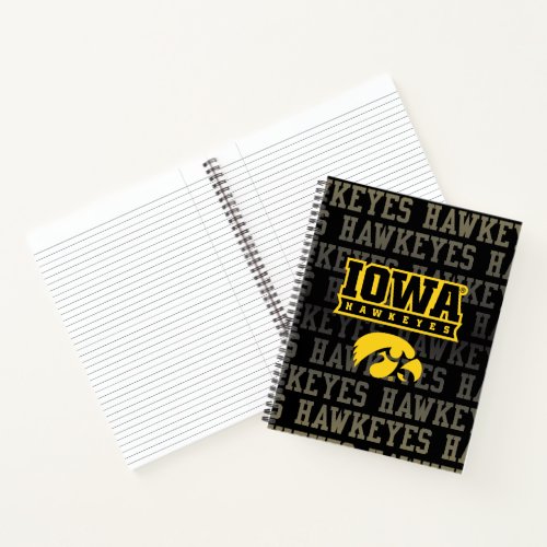 Iowa Hawkeyes  Hawkeye Pattern Notebook