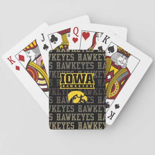 Iowa Hawkeyes  Hawkeye Pattern Poker Cards