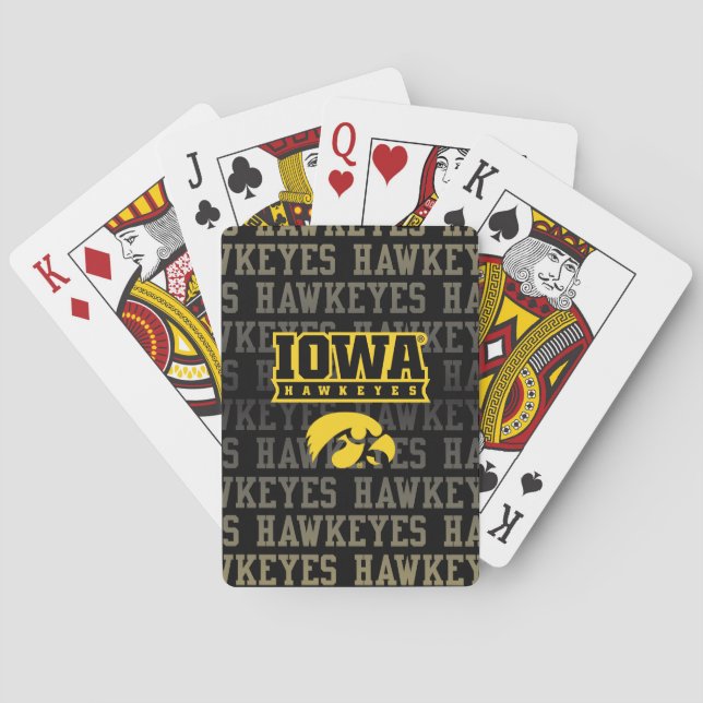 Iowa Hawkeyes | Hawkeye Pattern Poker Cards (Back)