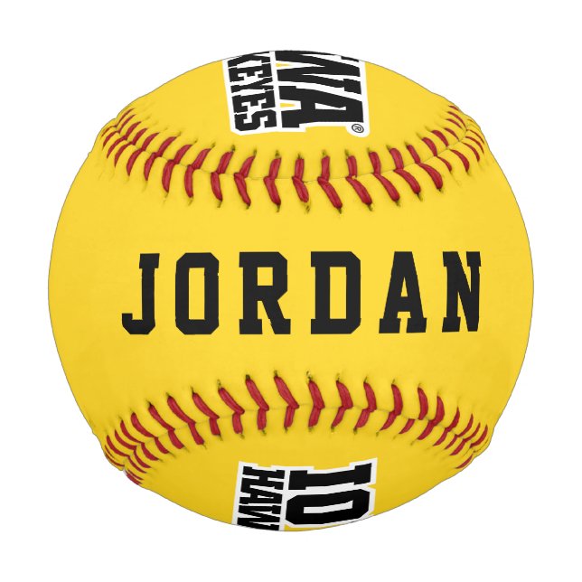 Iowa Hawkeyes Logotype Baseball (Back)