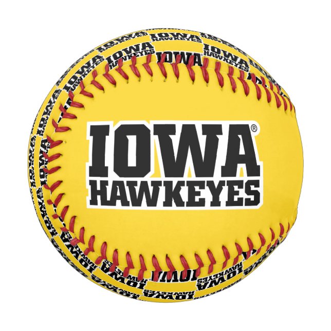 Iowa Hawkeyes Logotype Baseball (Front Left)