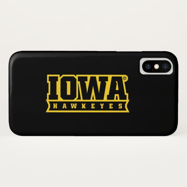 Iowa Hawkeyes | Logotype Case-Mate iPhone Case (Back (Horizontal))