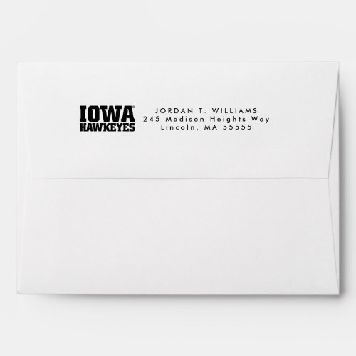 Iowa Hawkeyes Logotype Envelope