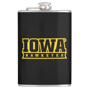 Iowa Hawkeyes Logotype Flask
