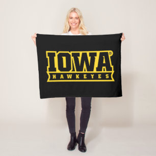 Iowa Hawkeyes Logotype Fleece Blanket