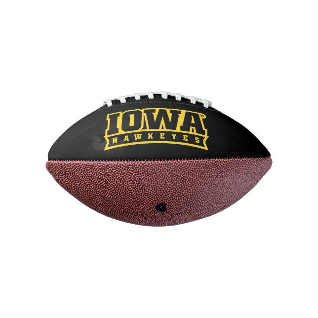 Iowa Hawkeyes Logotype Football (Rotated 270)