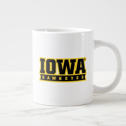 Iowa Hawkeyes Logotype Giant Coffee Mug