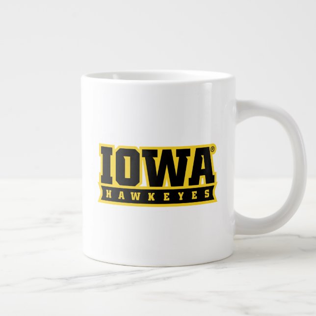 Iowa Hawkeyes Logotype Giant Coffee Mug (Right)
