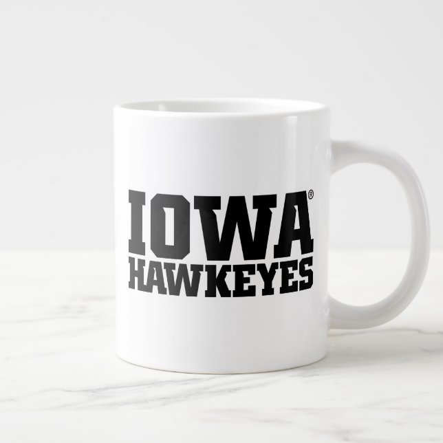 Iowa Hawkeyes Logotype Giant Coffee Mug (Right)
