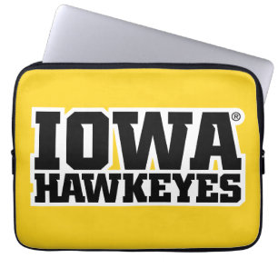 Iowa Hawkeyes Logotype Laptop Sleeve
